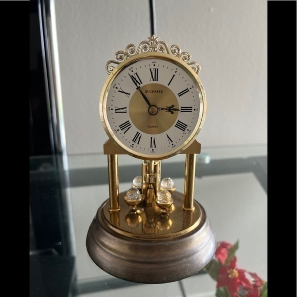 Bucherer Vintage Quartz Table Clock